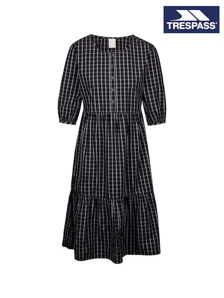 Trespass Female Helen Casual 100% Cotton Black Dress (F01579) | £63