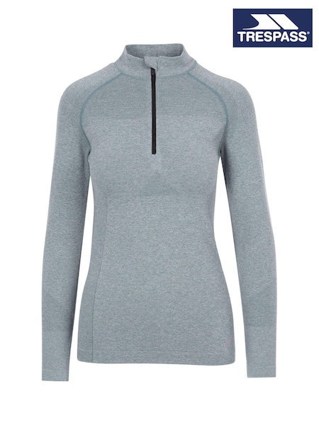 Trespass Female Green Pelina Zip Active Top (F01620) | £44