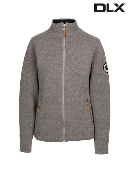 DLX Grey Female Grey Tinahely Knitted Casual Jacket (F01645) | £150