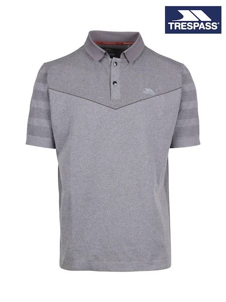 Trespass Male Grey Nab Active Polo T-Shirt (F01667) | £38