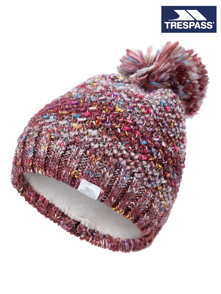 Trespass Female Red Zabella Hat (F01685) | £27