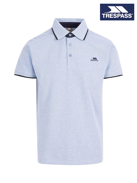 Trespass Mens Blue Skate 100% Cotton Polo Shirt (F01735) | £30
