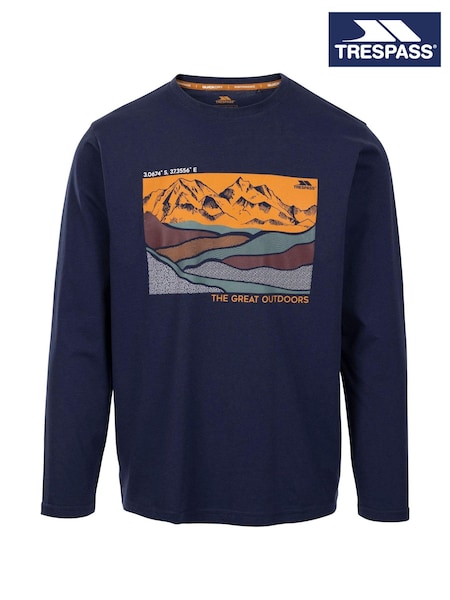 Trespass Mens Blue Flinder Casual T-Shirt (F01771) | £32