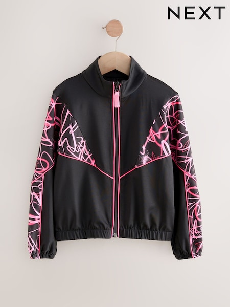 Multi Pink Heart Sports Zip Through Jacket (3-16yrs) (F02004) | £22 - £28