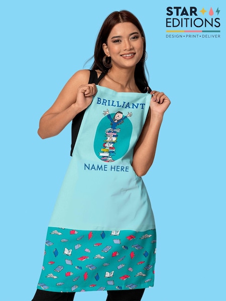 Star Editions 100% Cotton Matilda, Roald Dahl Personalised Apron (F02007) | £18