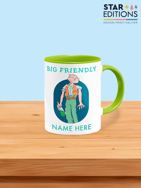 The BFG, Roald Dahl Personalised Coloured Mug by Star Editions (F02013) | £15