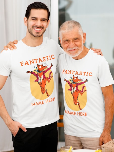 Star Editions 100% Cotton Fantastic Mr Fox Roald Dahl Personalised T-Shirt (F02017) | £20