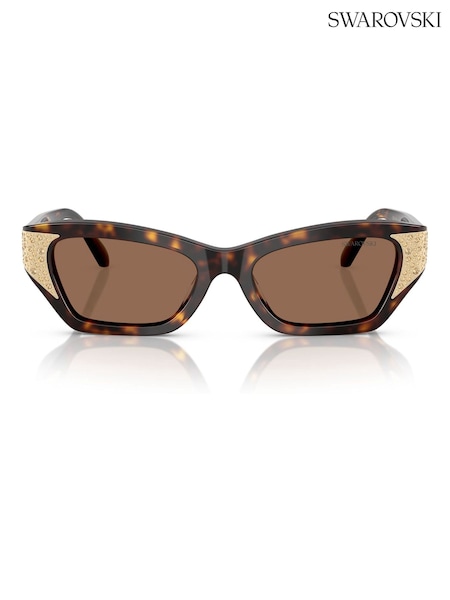Swarovski Brown Cat Eye Sunglasses (F02099) | £255
