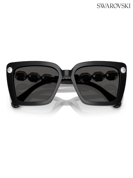 Swarovski Black Square Black Sunglasses (F02105) | £255
