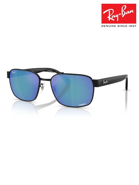 Ray Ban Rb3751Ch Square Black Sunglasses (F02124) | £220