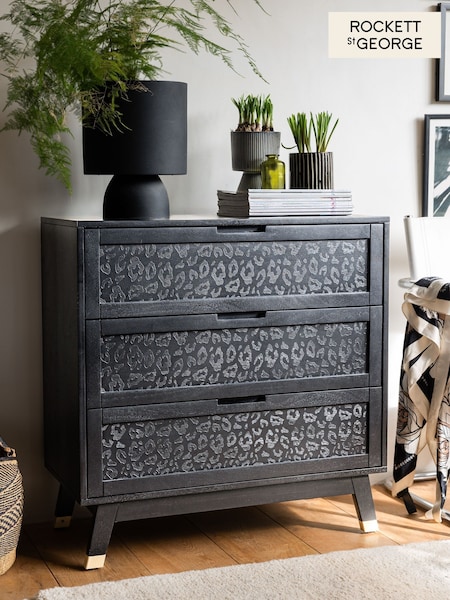 Rockett St George Black Chest Of Drawers (F02212) | £799