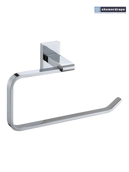 Showerdrape Silver Unity Wall Mounted Towel (F02581) | £21