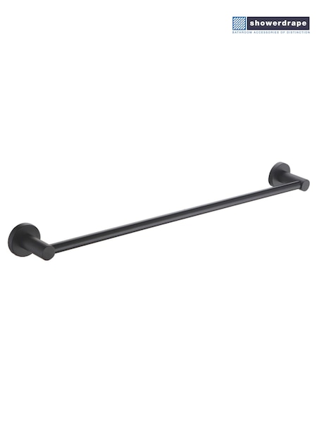 Showerdrape Black Modernity Wall Mounted Towel (F02587) | £20