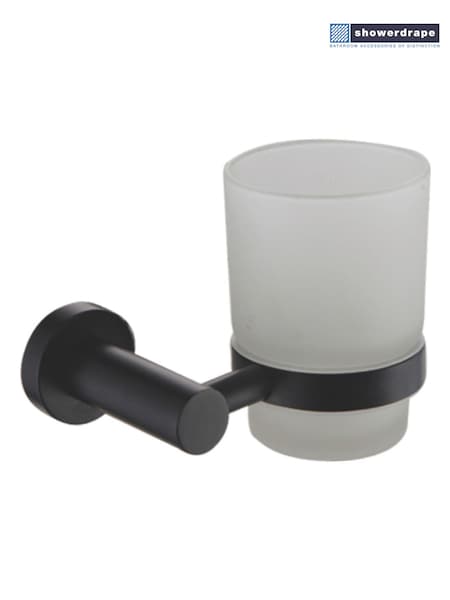 Showerdrape Black Modernity Wall Mounted Toothbrush Holder (F02597) | £18