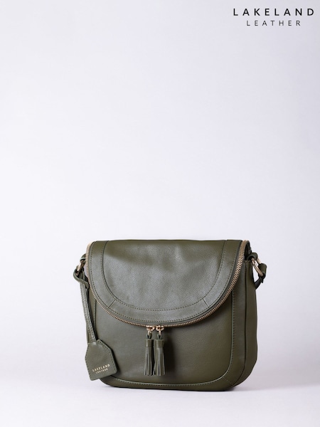 Lakeland Leather Green Tarraby Crossbody Bag (F02791) | £75