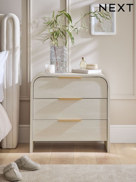 Light Natural Mia Oak Effect Bedside Table (F02801) | £250