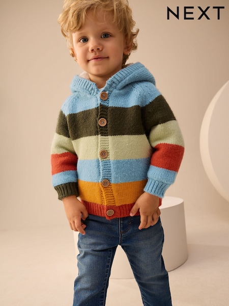 Multi Bright Stripe Character Cardigan (3mths-7yrs) (F02932) | £22 - £26