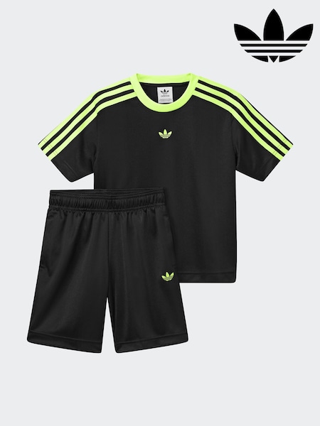 adidas Originals Black T-Shirt and Shorts Set Little Kids (F02946) | £35