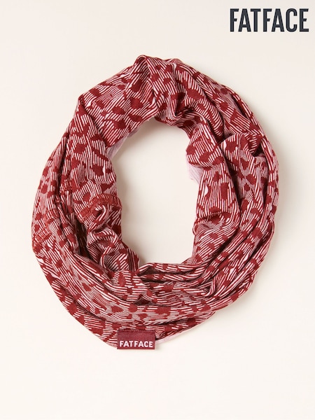 FatFace Red Ikat Print Multi Snood (F03103) | £12.50