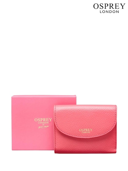 OSPREY LONDON Pink The Tilly Leather Matinee Purse (F03577) | £35