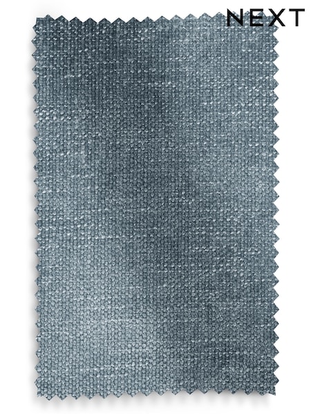 Mid Blue Cotswold Chenille Upholstery Swatch (F03968) | £0