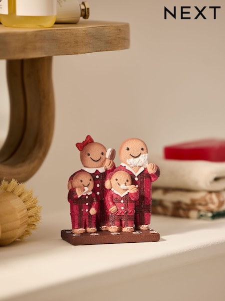Natural Gingerbread Christmas Single Ornament (F04105) | £10