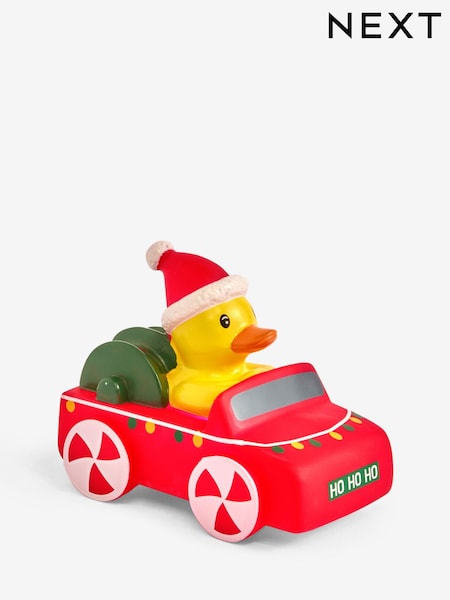 Red Car Christmas Light Up Bath Rubber Duck (F04108) | £5