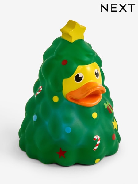 Tree Christmas Light Up Bath Rubber Duck (F04111) | £5
