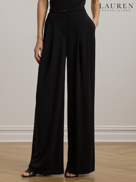 Lauren Ralph Lauren Chabrell Pleated Wide Leg Trousers (F04217) | £169