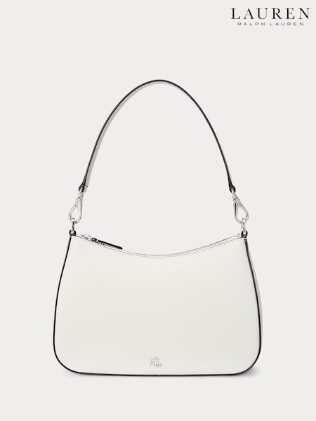 Lauren Ralph Lauren Danni Crosshatch Leather Shoulder Bag (F04232) | £229