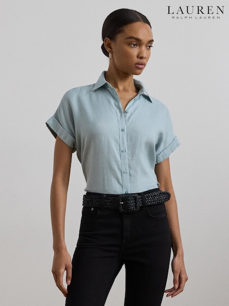 Lauren Ralph Lauren Broono Linen Short Sleeve Shirt (F04237) | £139