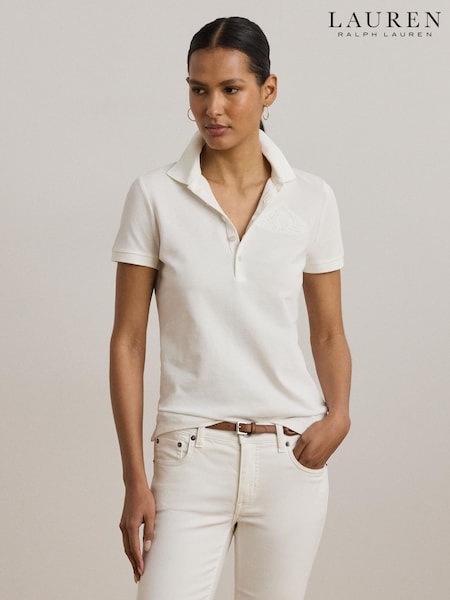 Lauren Ralph Lauren Kiewick Embroidered Logo Polo Shirt (F04238) | £119