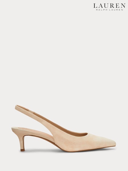 Lauren Ralph Lauren Lolah II Suede Slingback Heeled Pump Shoes (F04262) | £139