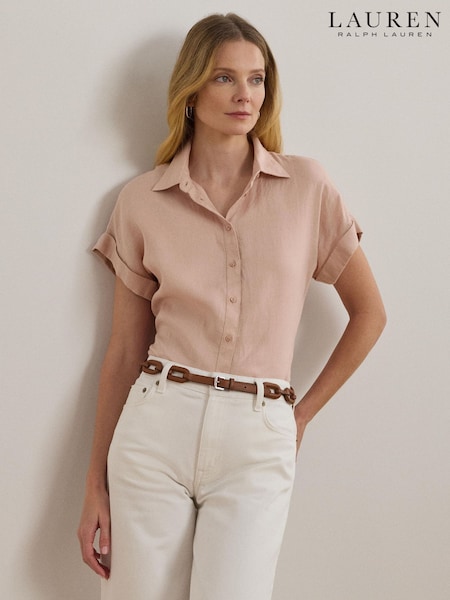 Lauren Ralph Lauren Broono Linen Short Sleeve Shirt (F04310) | £139