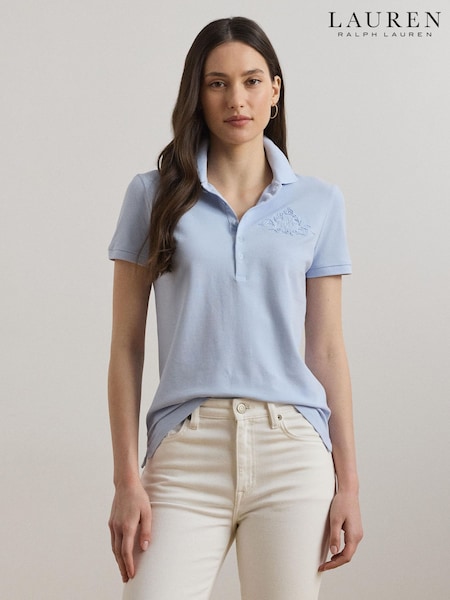 Lauren Ralph Lauren Kiewick Embroidered Logo Polo Shirt (F04313) | £119