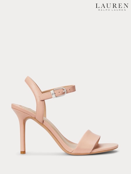 Lauren Ralph Lauren Gwen Nappa Leather Strap Heels (F04320) | £129