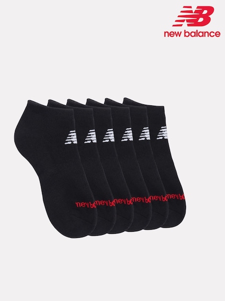 New Balance Black Kids Everyday Trainer Low Cut Socks 3 Pack (F04343) | £18