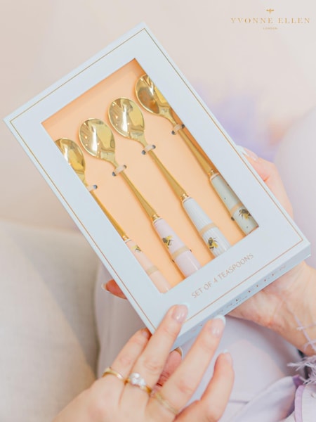 Yvonne Ellen Set of 4 Multi Bee Tea Spoons (F04507) | £22