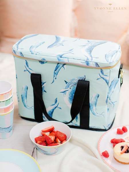 Yvonne Ellen Blue Whale Cooler Lunch Picnic Bag (F04529) | £35