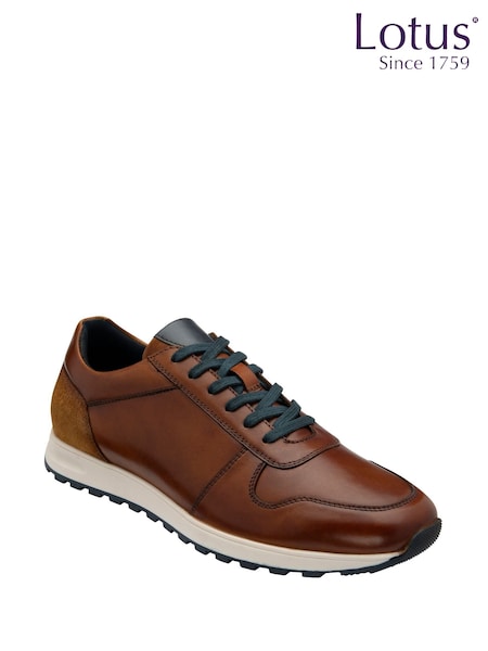 Lotus Brown Sporty Casual Lace-Up Shoes (F04623) | £70