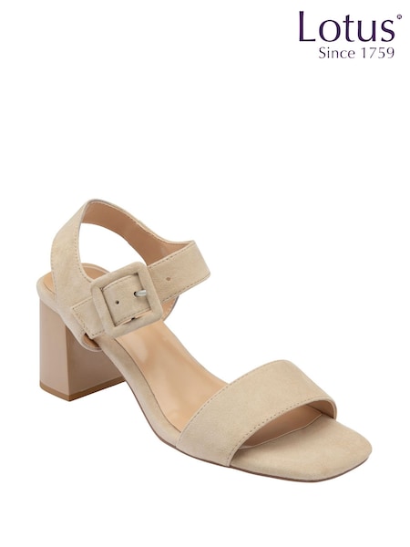 Lotus Nude Heeled Sandals (F04634) | £70