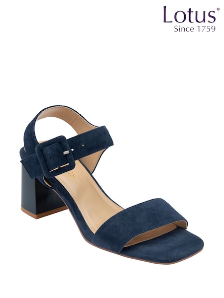 Lotus Blue Heeled Sandals (F04655) | £70