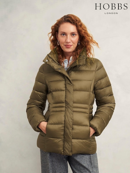 Hobbs Brown Tonicha Puffer Coat (F04718) | £169