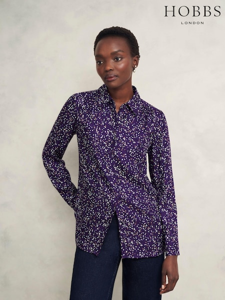 Hobbs Purple Kirsty Shirt (F04730) | £89