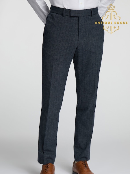 Antique Rogue Blue Appolo Airforce Stripe Trousers (F04844) | £84