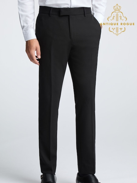 Antique Rogue Black Huxley Dinner Trousers (F04885) | £74
