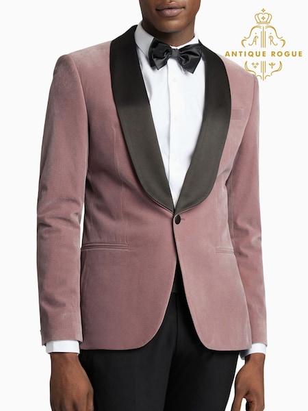 Antique Rogue Pink Velvet Jacket (F04900) | £145