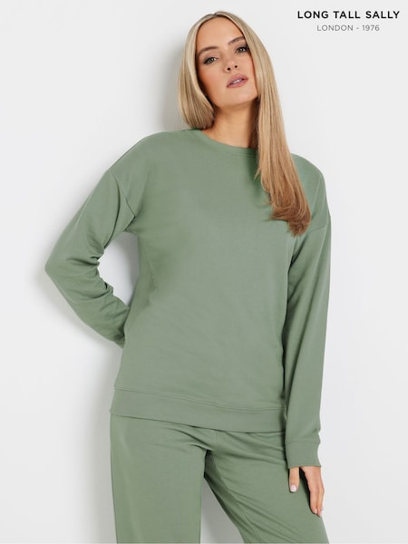 Long Tall Sally Green Crew Neck Sweatshirt (F04968) | £26