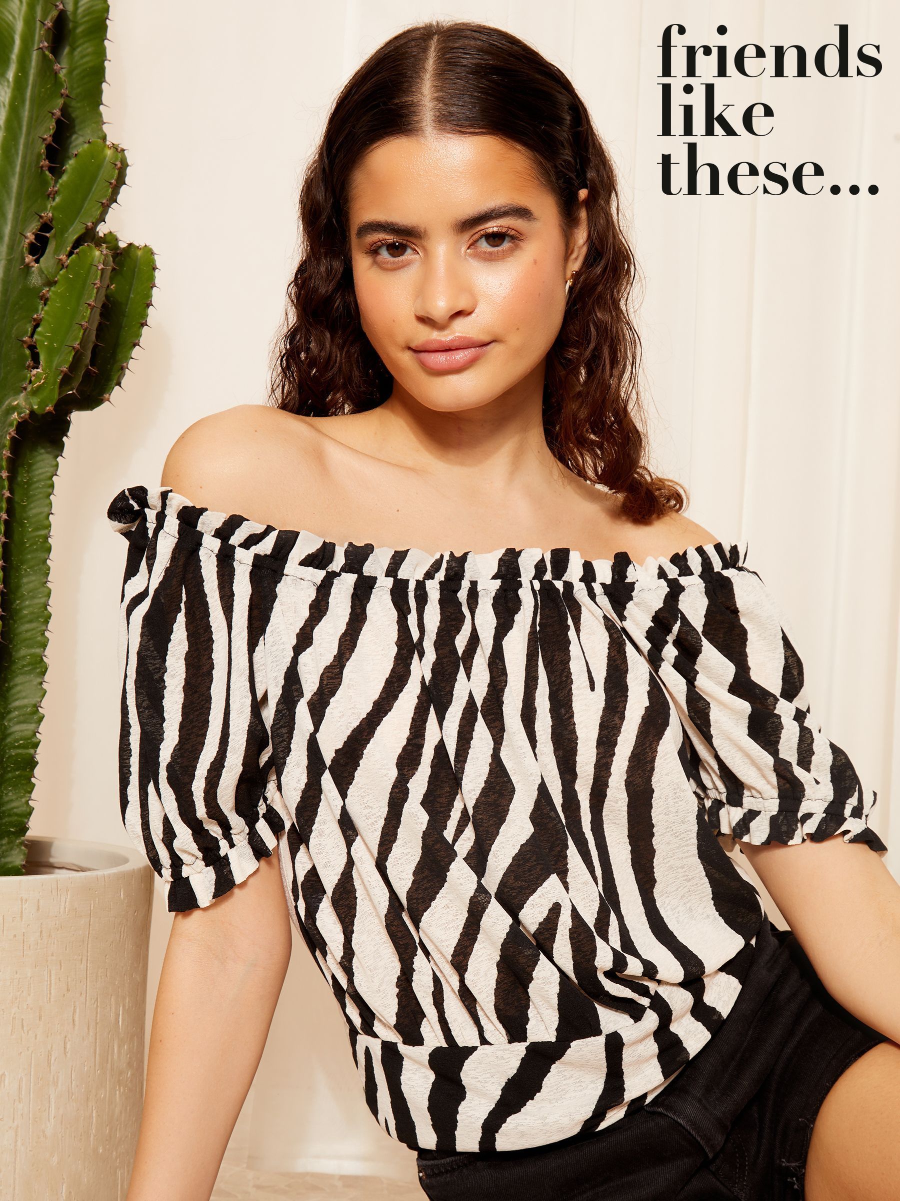 black off the shoulder bardot top