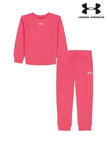 Under Armour Pink Rival Crewneck Tracksuit (F05317) | £38